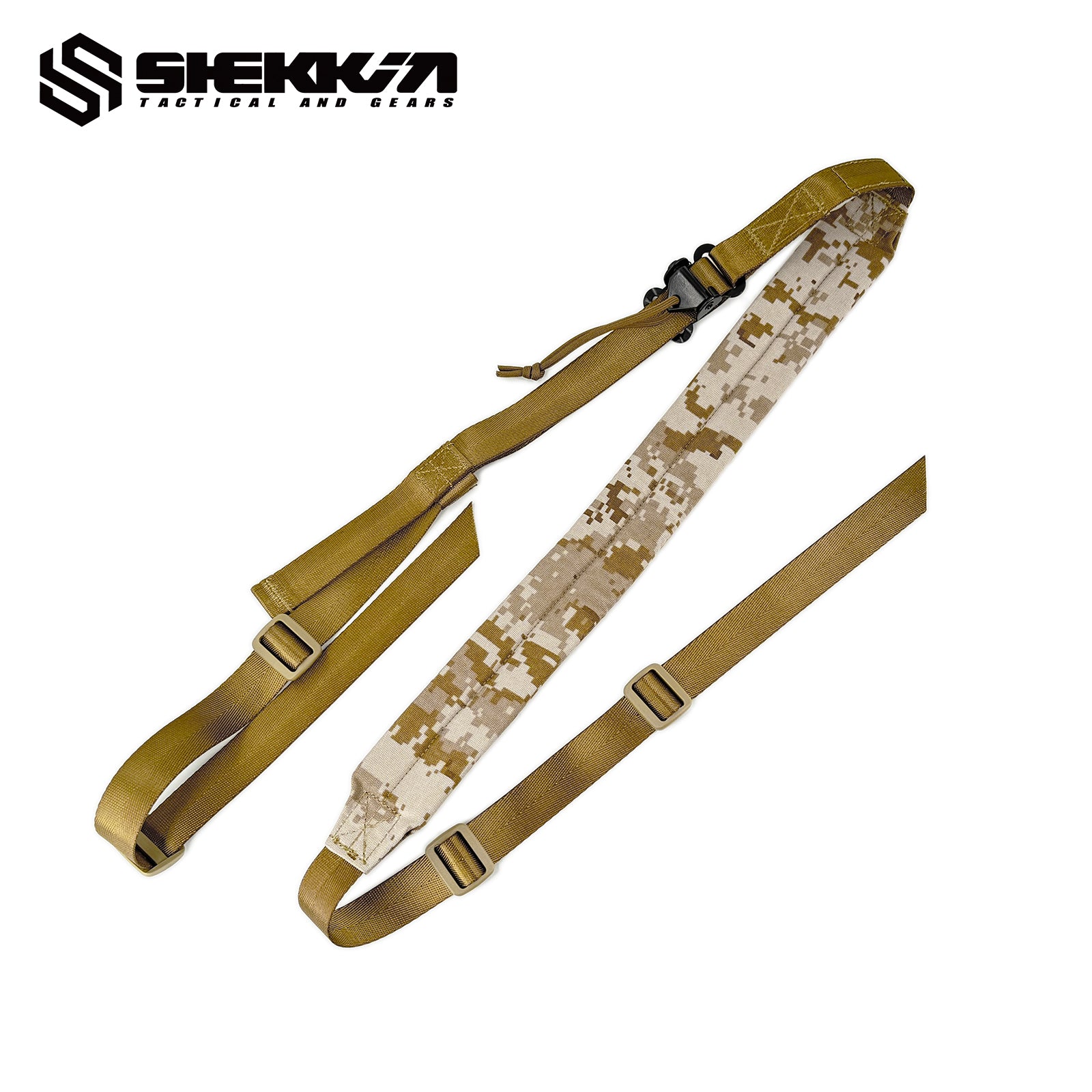 VTAC MKII style two point tactical sling - AOR1 -Shekkin Gears