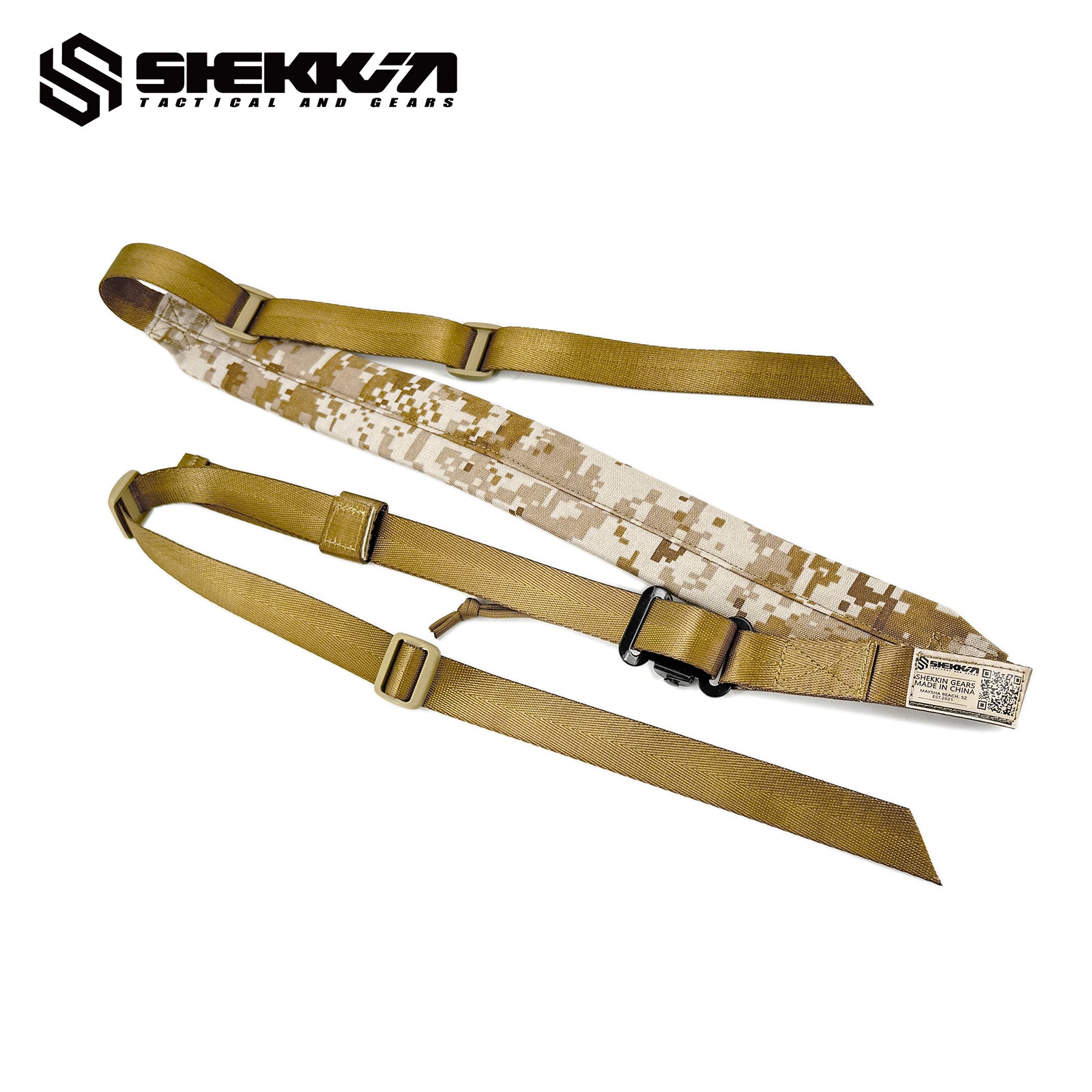 VTAC MKII style two point tactical sling - AOR1 -Shekkin Gears