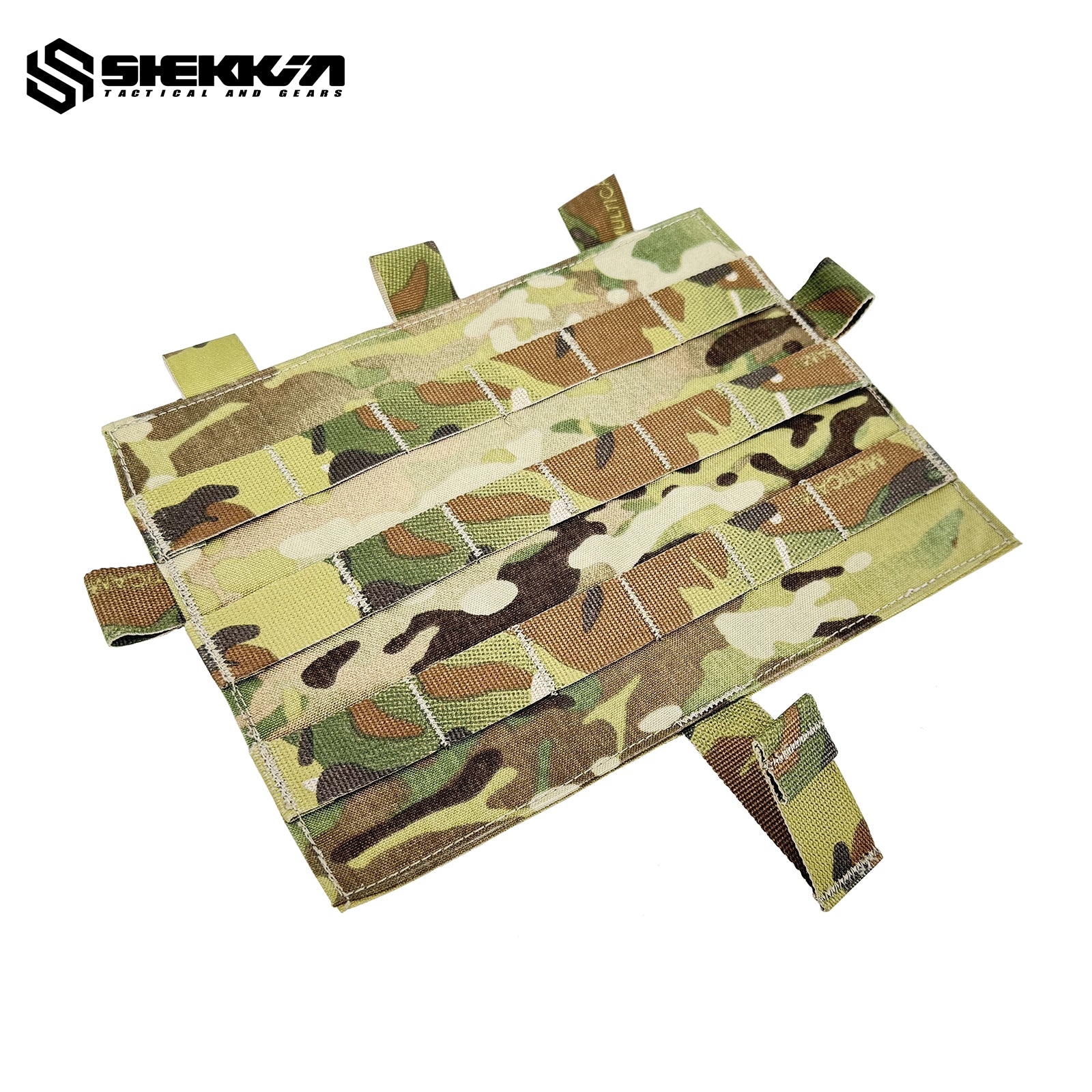 Multicam molle front Flap for AVS and JPC2.0 - 6 columns -Shekkin Gears