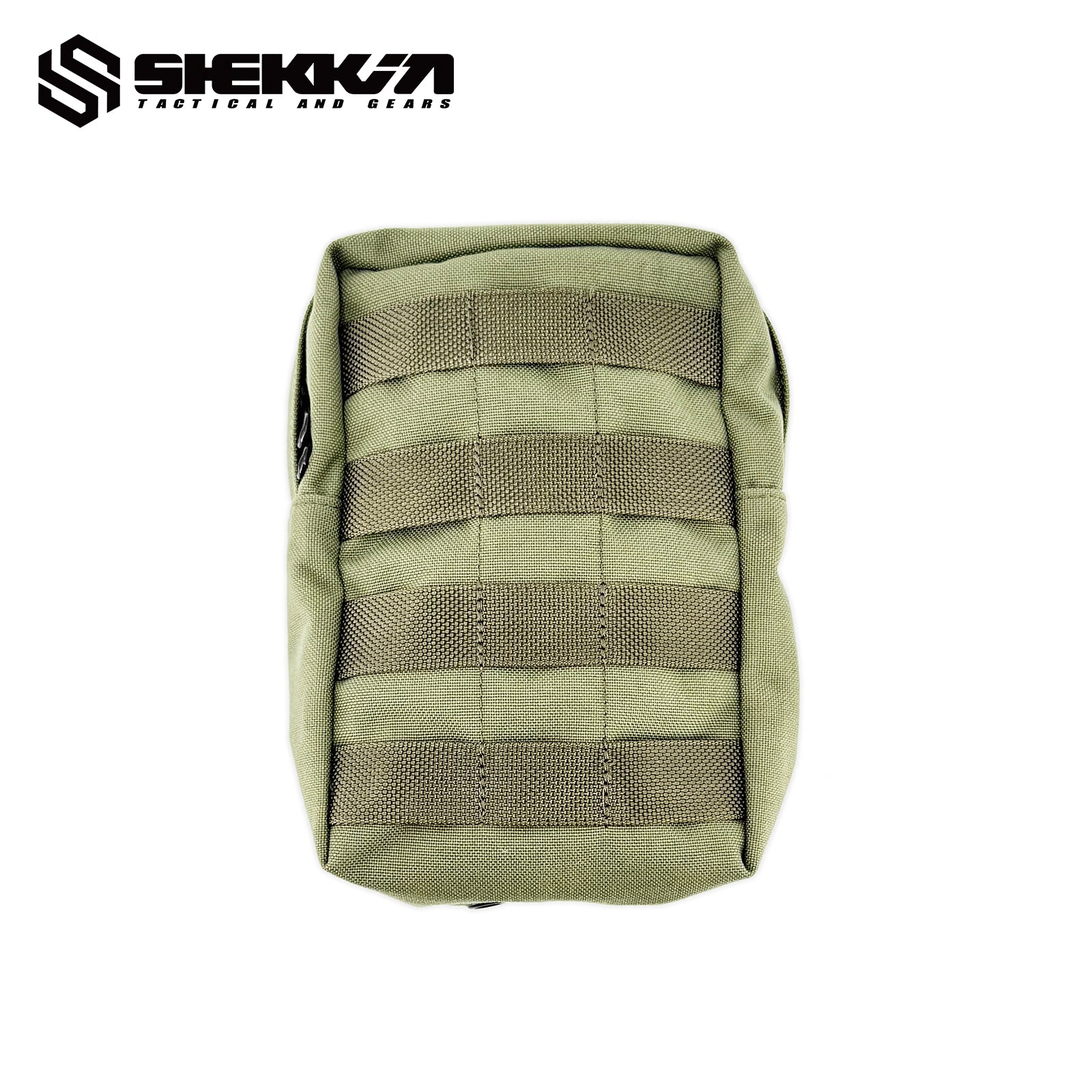 Pre MSA Paraclete style Smoke green vertical utility pouch - Default Title -Shekkin Gears