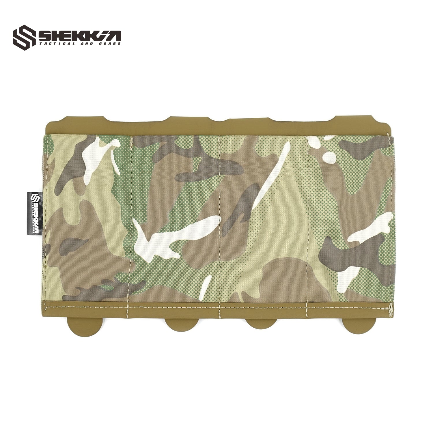 Elastic Quad mag SMG pouch - Multicam -Shekkin Gears