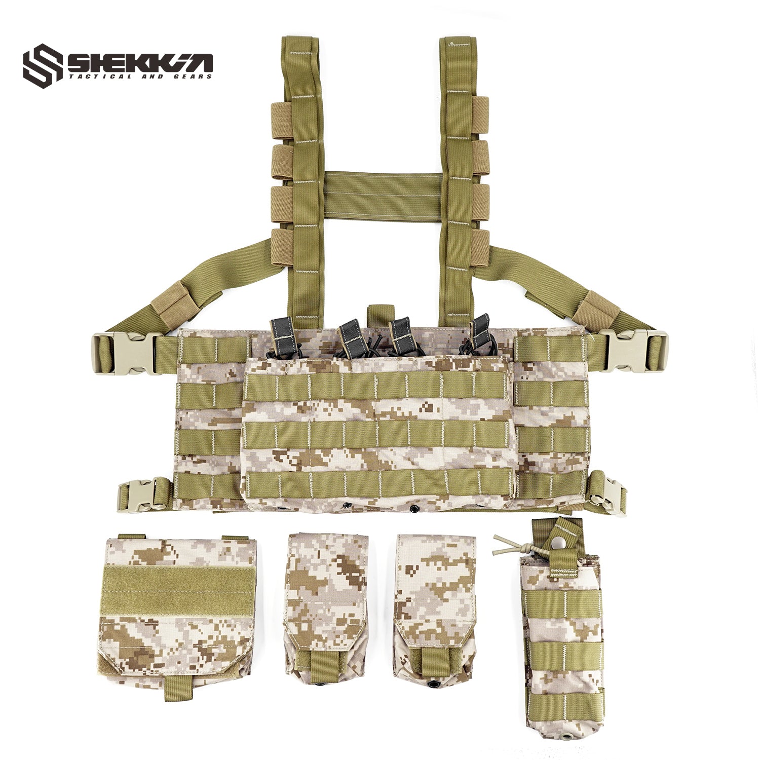 2586a Chest Rig AOR1 - Default Title -Shekkin Gears