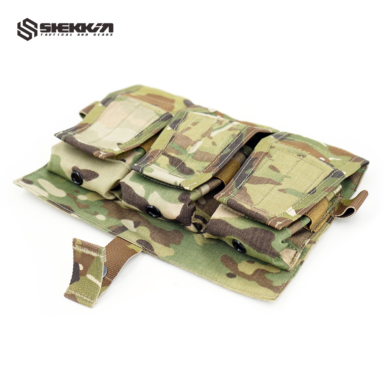 Multicam triple 308 SR25 rifle mag pouch for AVS JPC2.0 - Default Title -Shekkin Gears