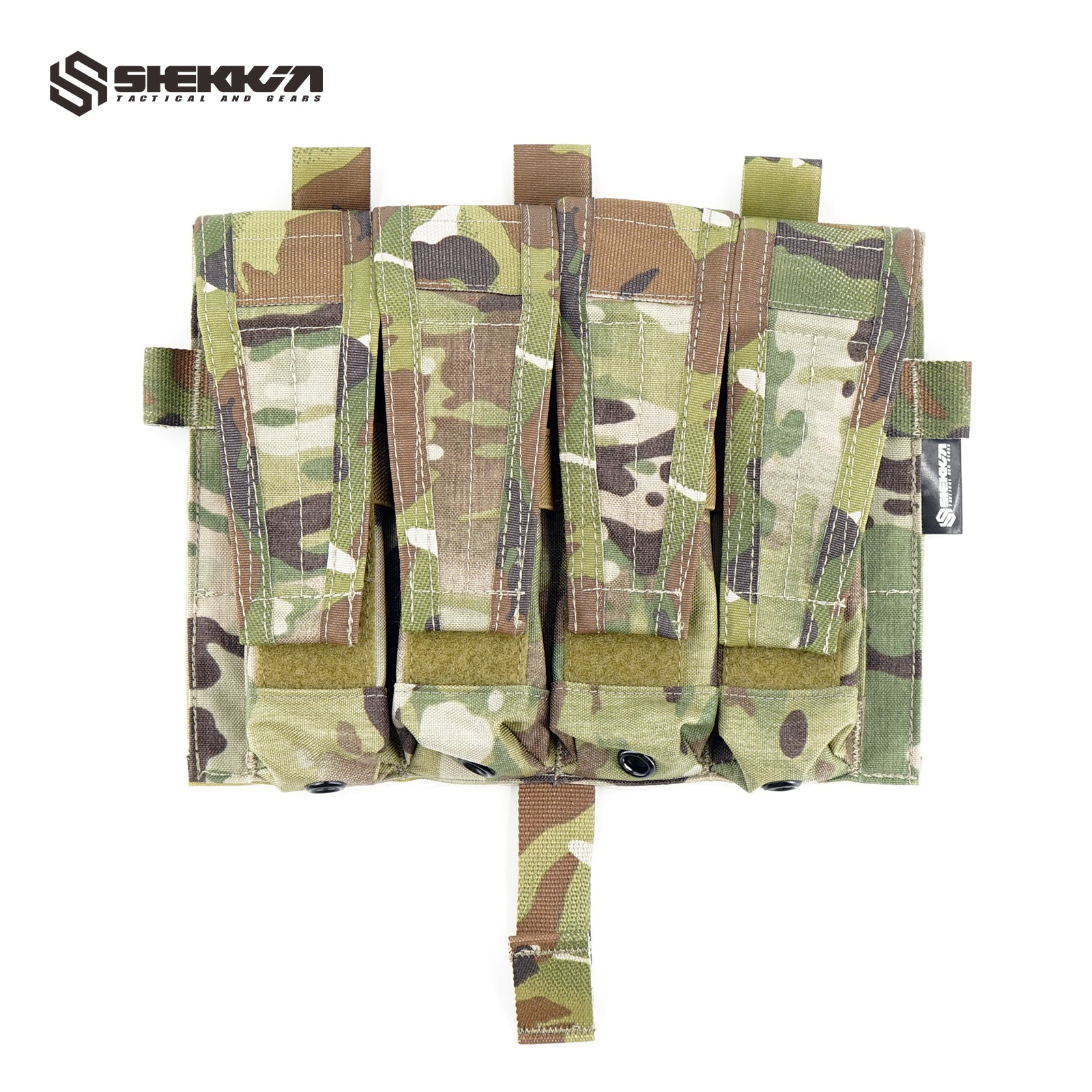 Quad SMG mag pouch for AVS JPC2.0 - Multicam -Shekkin Gears