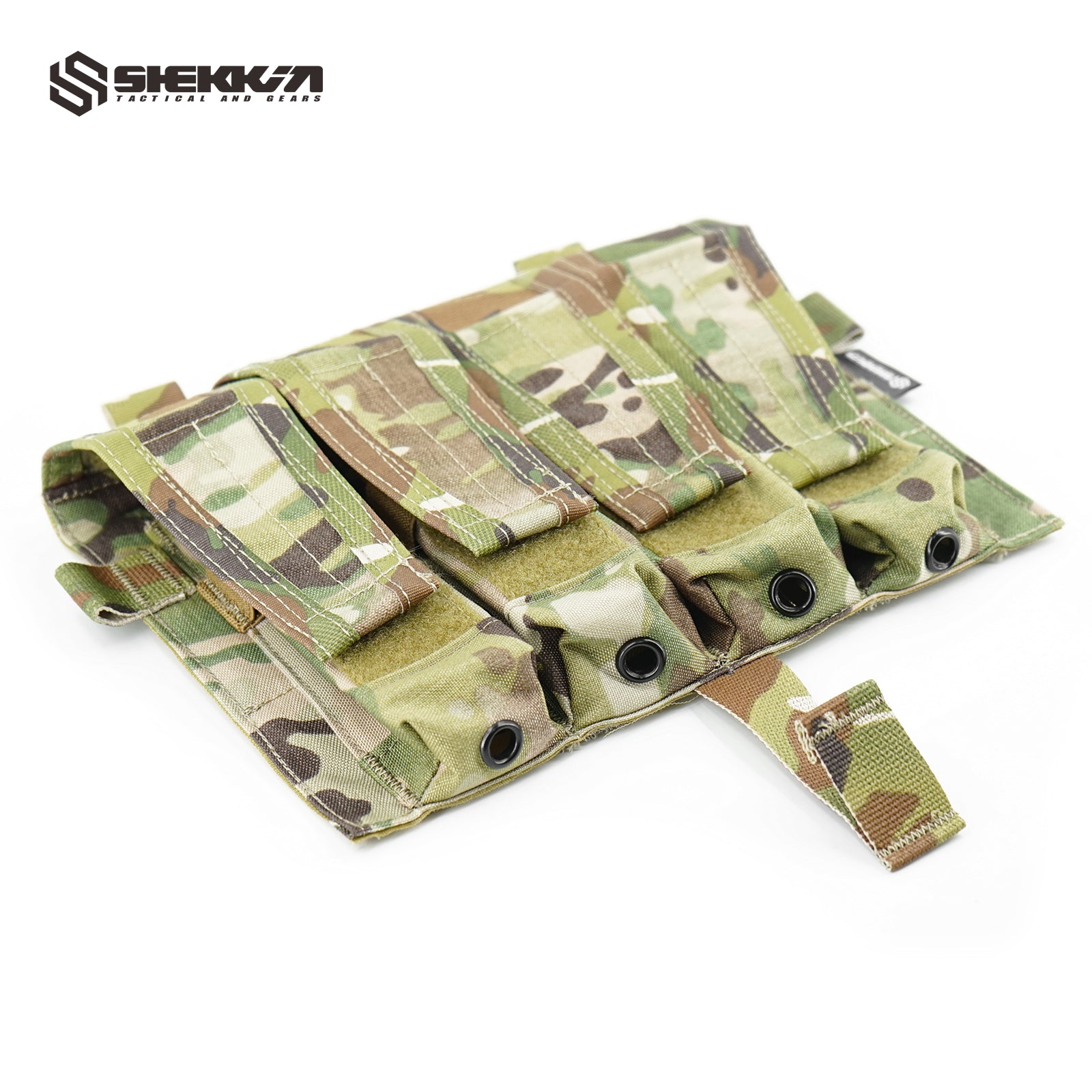 Quad SMG mag pouch for AVS JPC2.0 - Multicam -Shekkin Gears