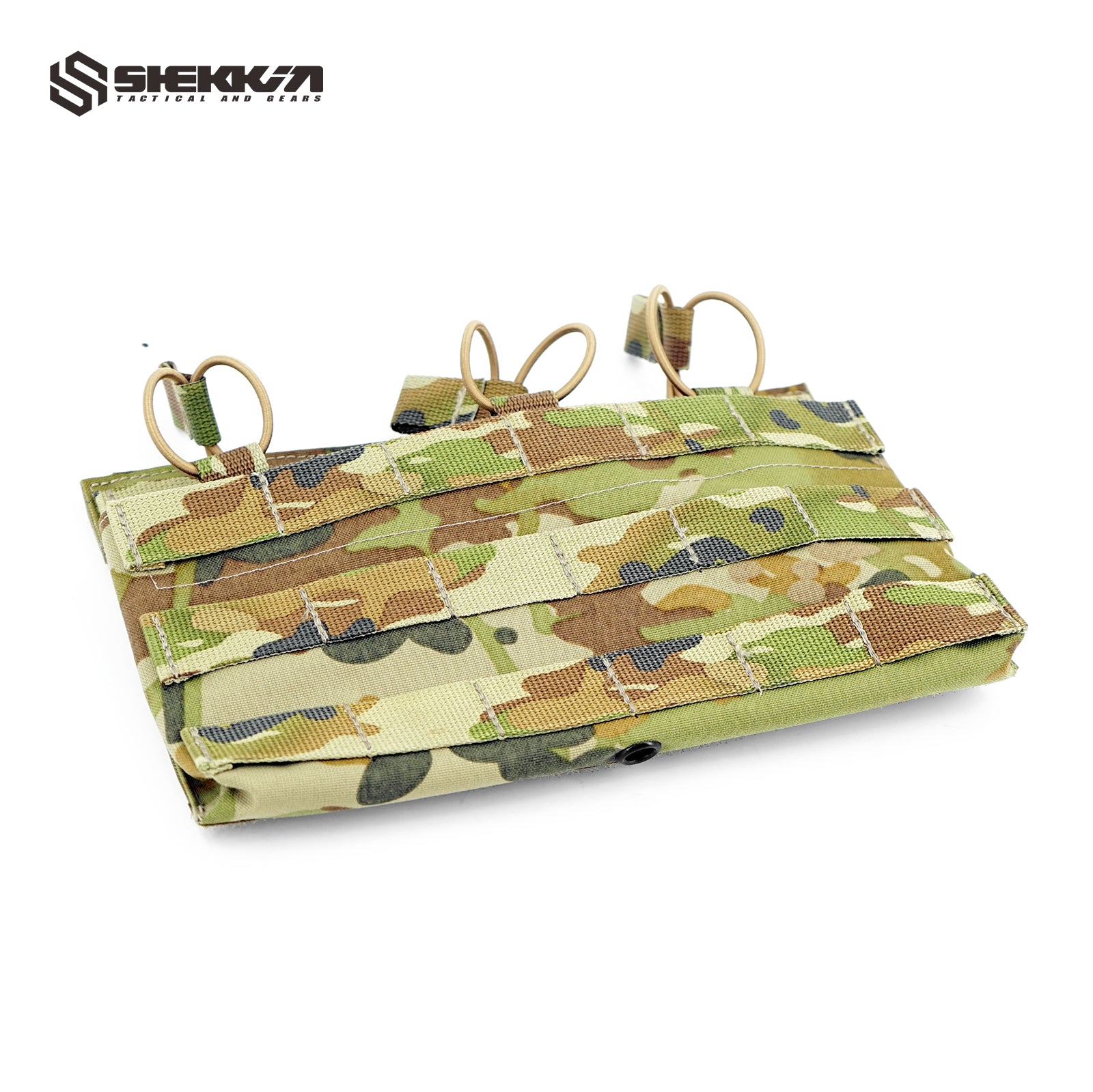Kangaroo Triple Rifle Mag Pouch for amcu T5 Plate Carrier - Multicam -Shekkin Gears
