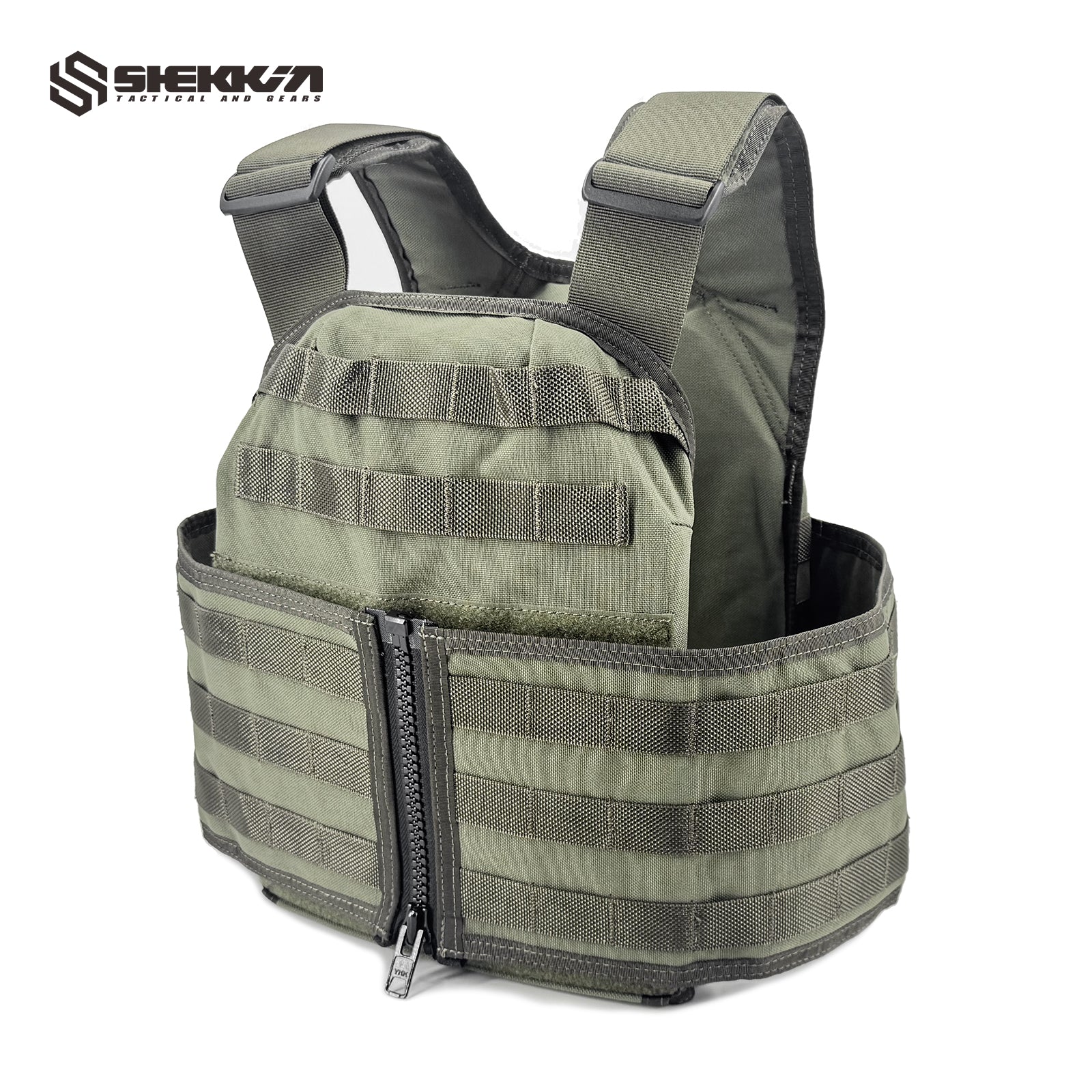 gear plates Delta force CAG tactical gear Paraclete HPC plate carrier smoke green