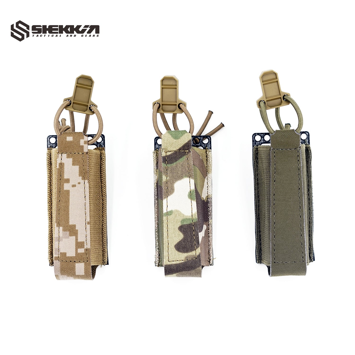 Single 9mm mag pouch with Tegris plate - AOR1 -Shekkin Gears