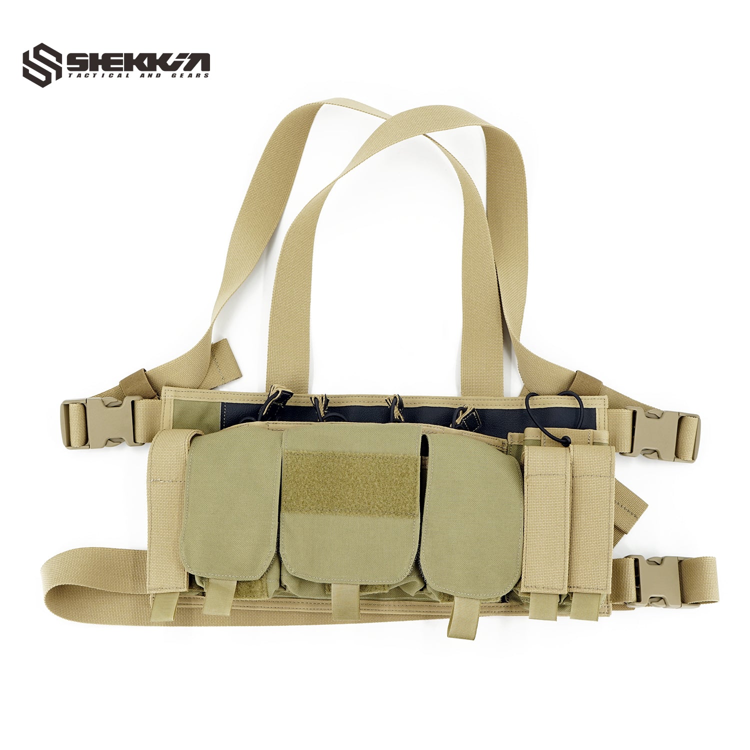 DBT style Lowvis chest rig in Kakhi