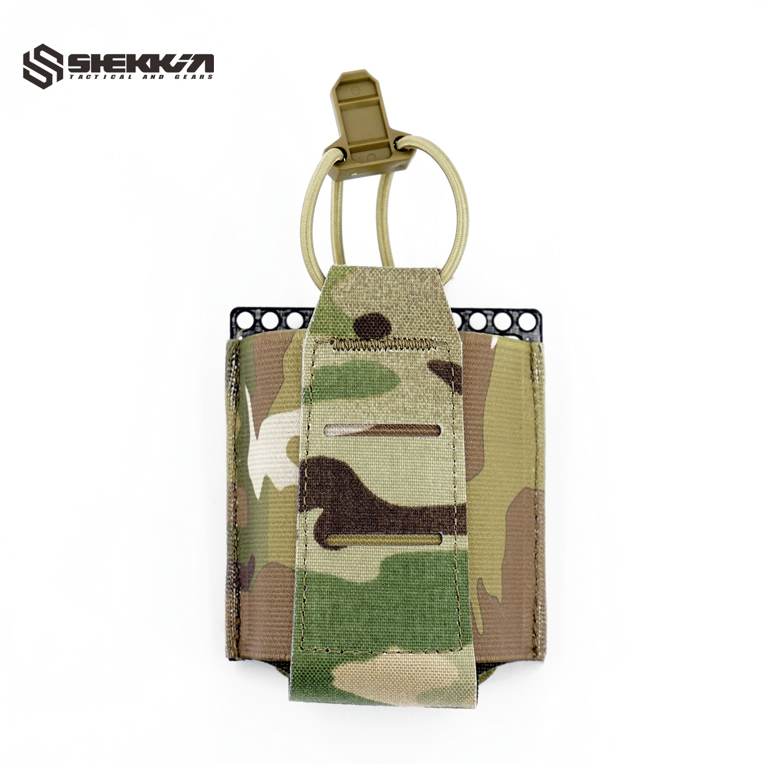 Single 556 m4 mag pouch with Tegris plate - Multicam -Shekkin Gears