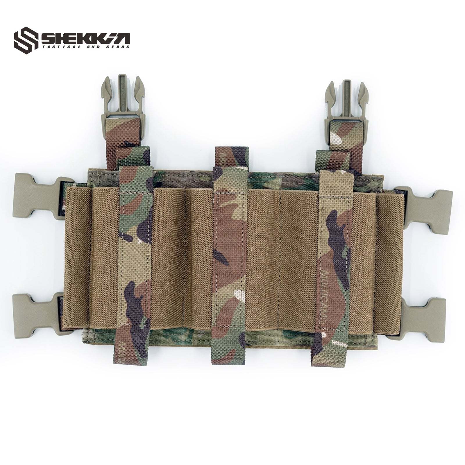 Triple Rifle Mag Pouch Front Flap - Multicam -Shekkin Gears
