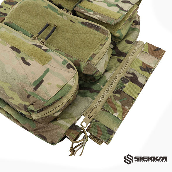 Back Panel MOLLE Zipper Kit - Multicam -Shekkin Gears