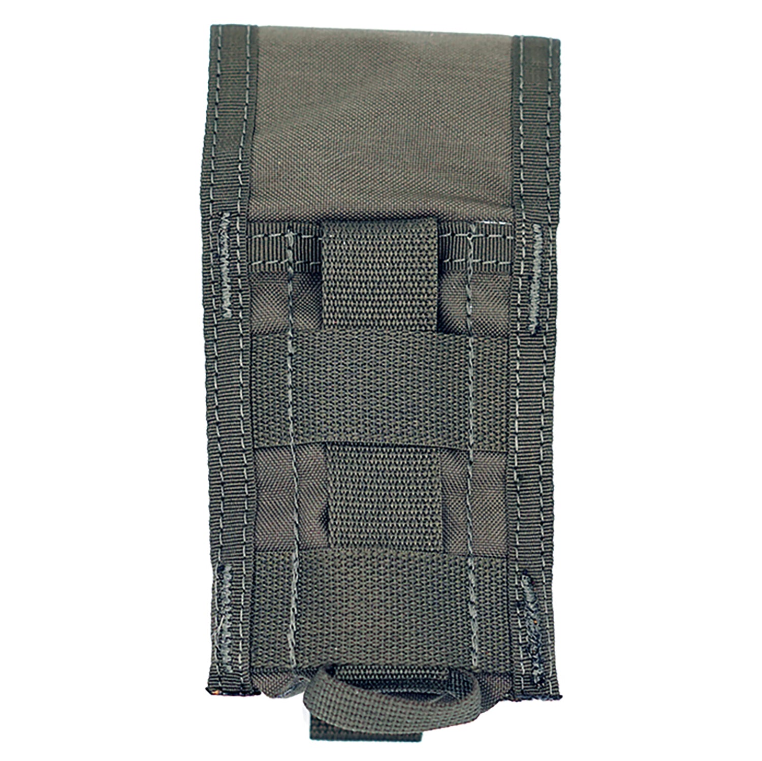 Pre MSA Paraclete style Smoke green single flash bang pouch with round & square flap - Round flap -Shekkin Gears
