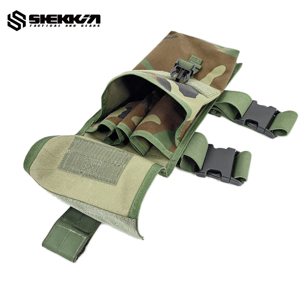 Delta force CAG Devgru tactical gears AWS woodland drop leg C4 bag