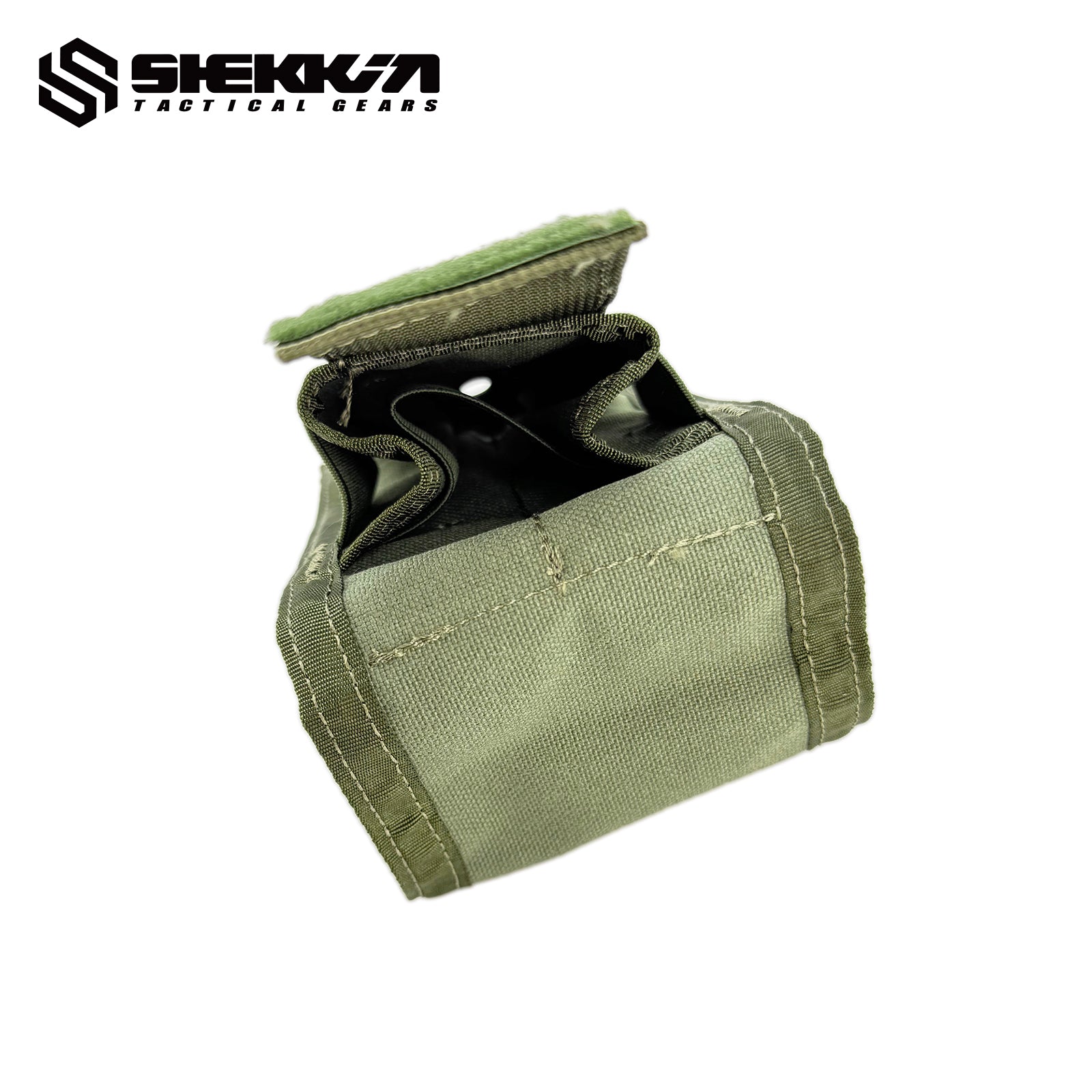 Pre MSA Paraclete style Smoke green tiered SR25 mag pouch