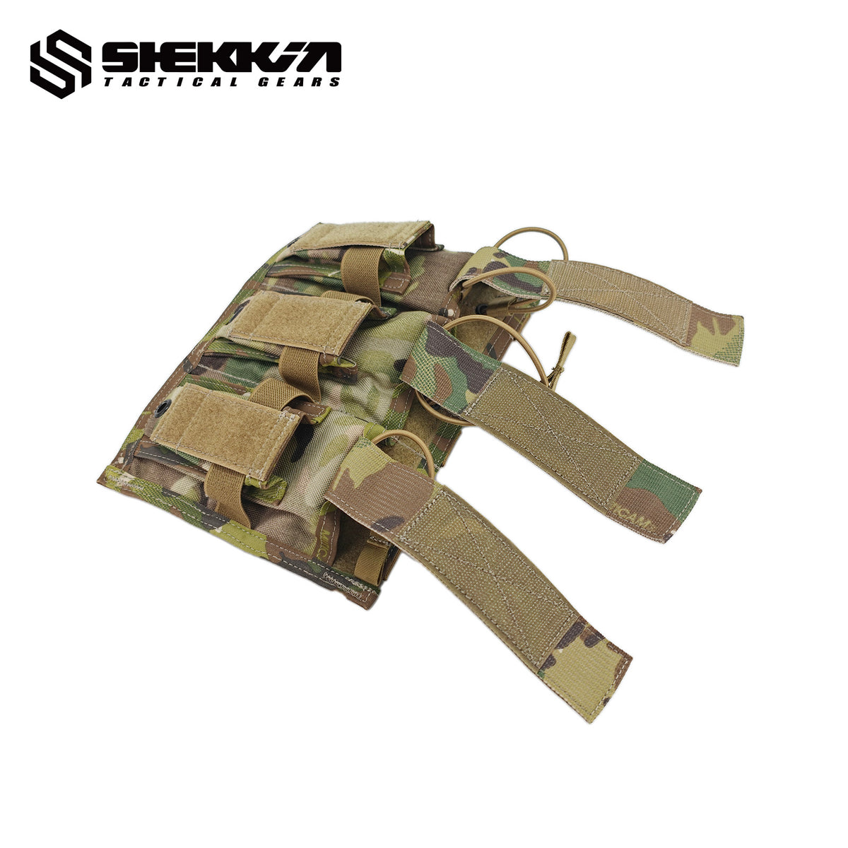 Paraclete ATX style Multicam Tiered Triple Rifle/Pistol Mag Pouch 6 Coloums Molle Straps