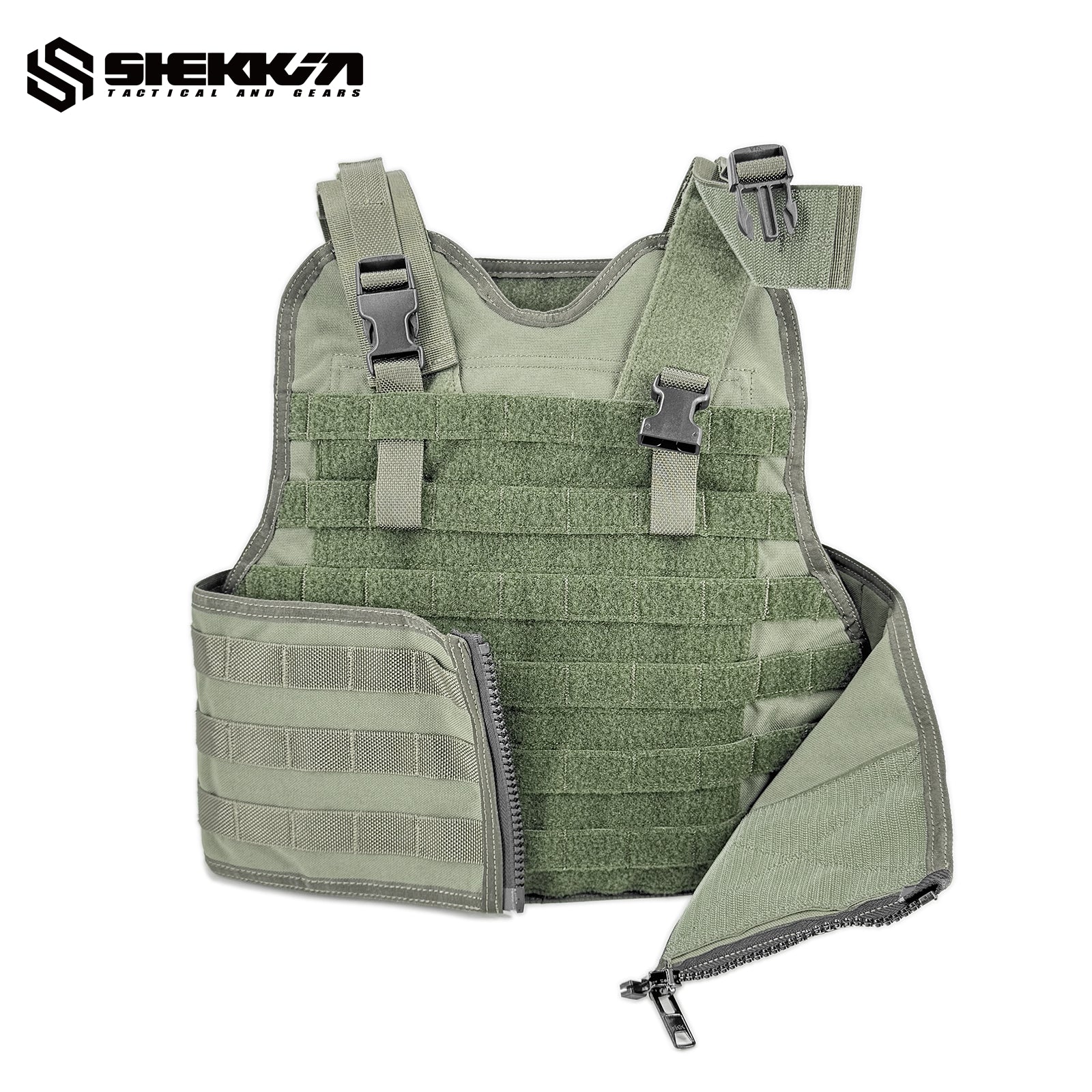 Delta force CAG paraclete molle CVC plate carrier Pre MSA smoke green