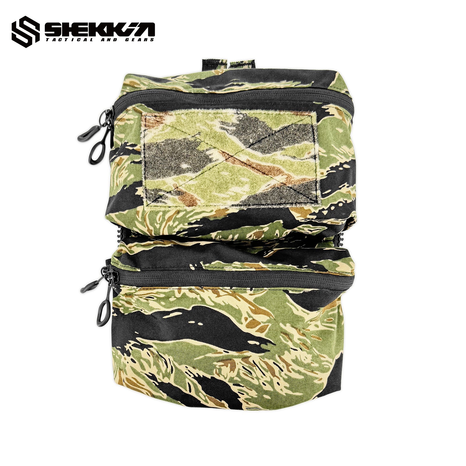 SHEKKIN GEARS Ferroタイプ　バックパネル　マルチカムブラック SHEKKIN GEARS Ferroタイプ Back Panel Double Pouch ZIP ON
