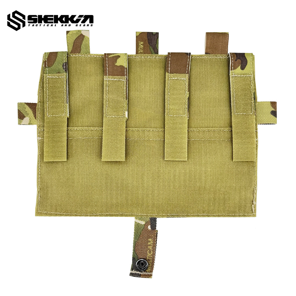 Pochette Triple Mag 5.56 MOLLE Pew Tactical - Panneau Pour Porteur AVS/JPC2.0 - Nylon - Modèle PT-P037