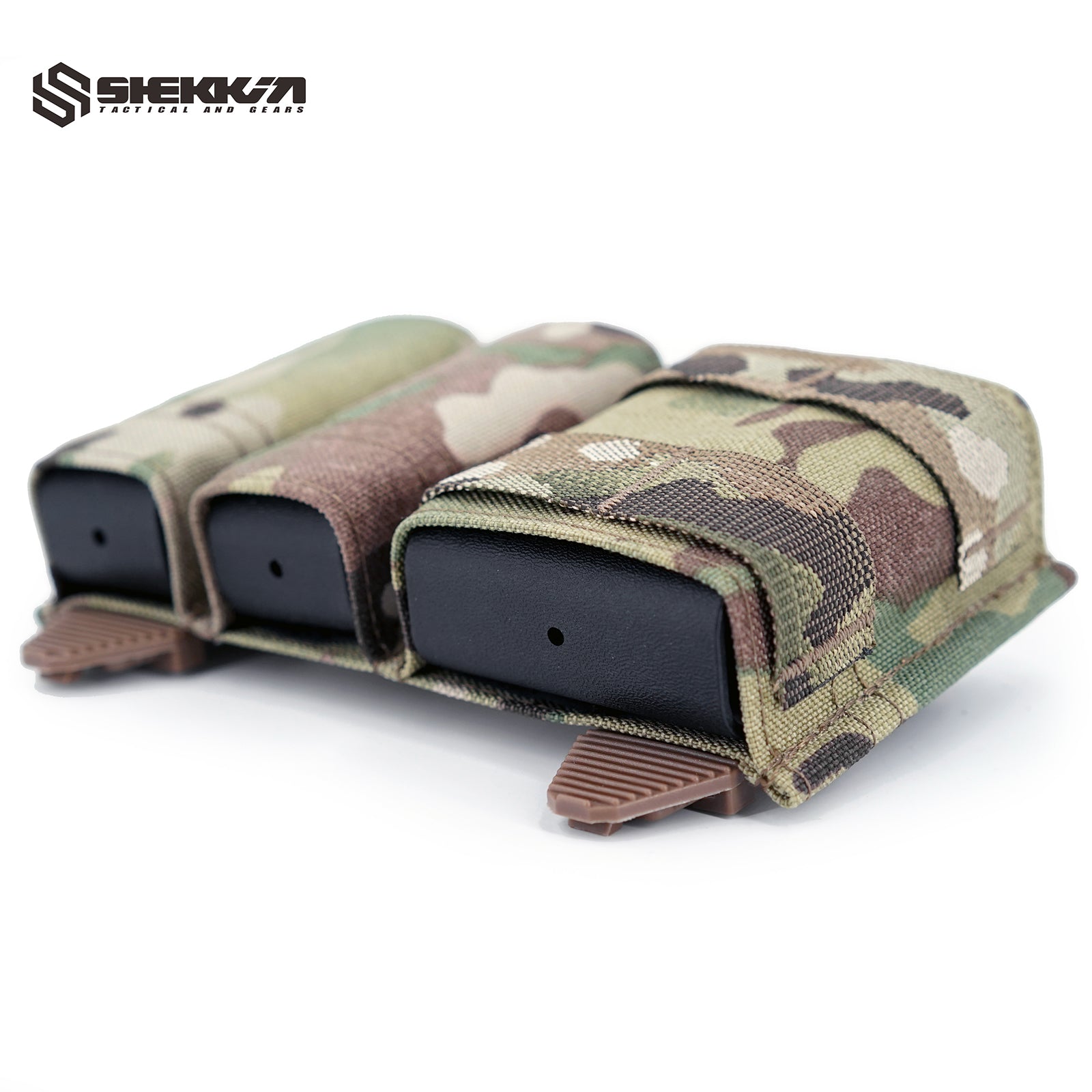 Multicam Kywi mag Pouch 2+1
