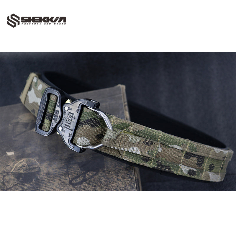 Senshi style combat belt with budget buckle
