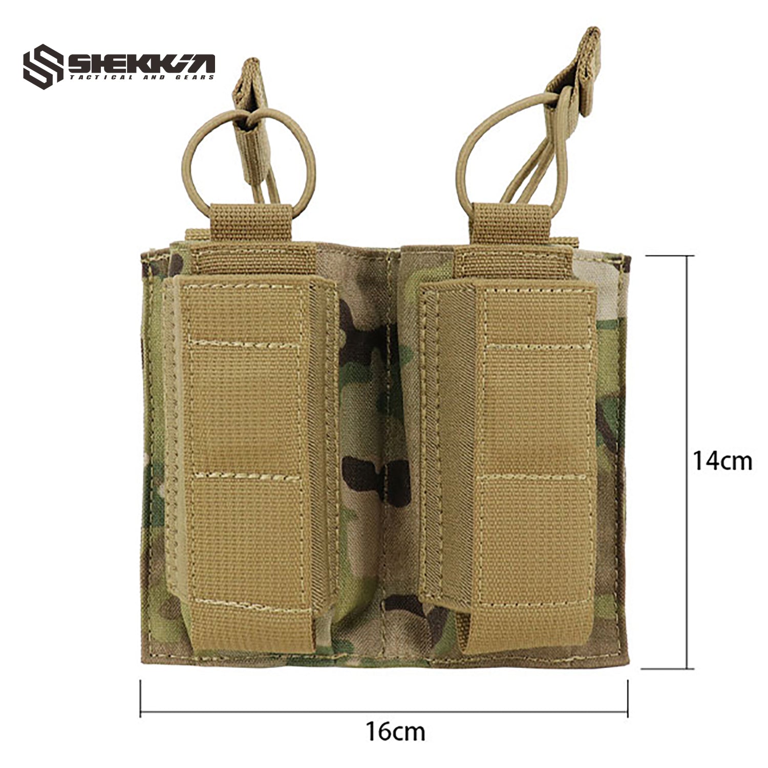 TAG style Molle shingle pistol/ M4 Mag pouch - Shekkin Gears